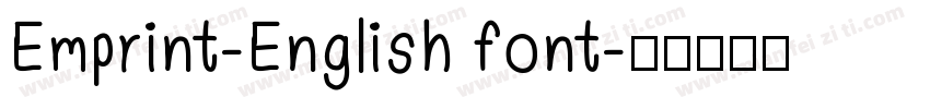 Emprint-English font字体转换